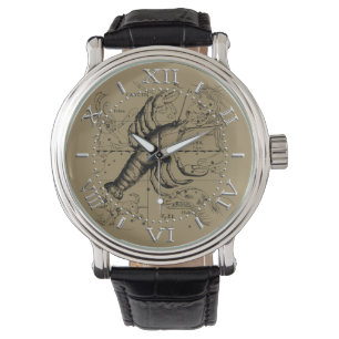Montre Constellation du cancer par Hevelius vers 1690 Cad