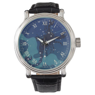 Montre Constellation Scorpio, Astrologie Zodiaque Vintage