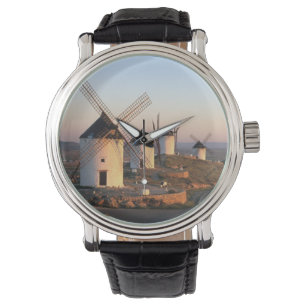 Montre Consuegra, La Mancha, Espagne, éoliennes