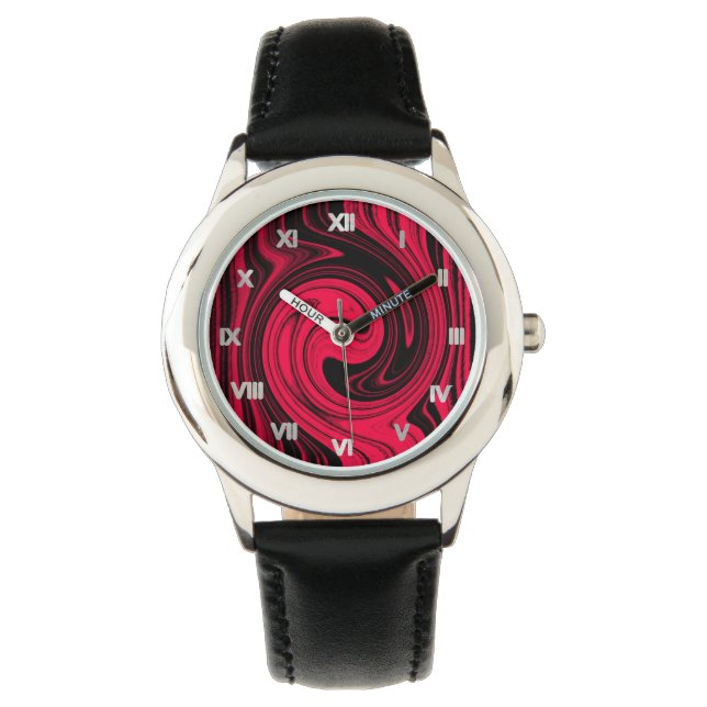 Montre Convolution rouge (devant)