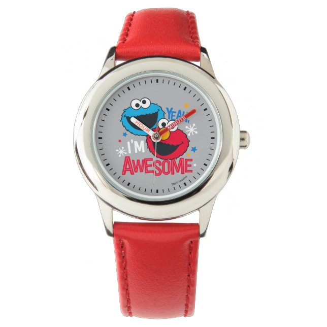 Montre Cookie Monster & Elmo | Ouais, je suis génial (devant)