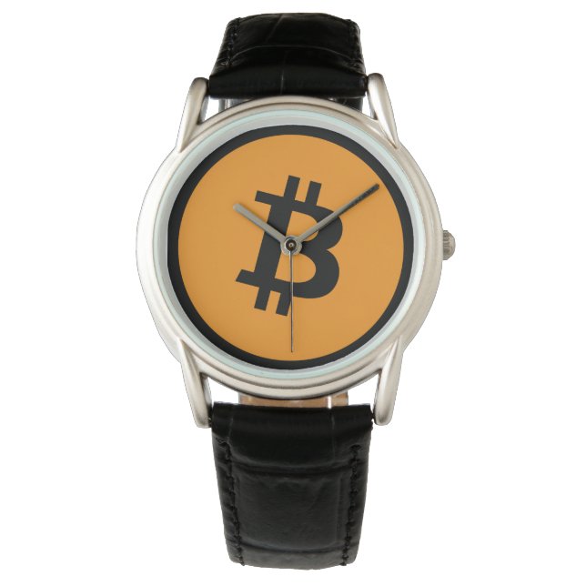 Montre Cool Bitcoin noir (devant)
