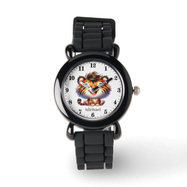 Montre Cool boys tiger ajouter nom (Recto)