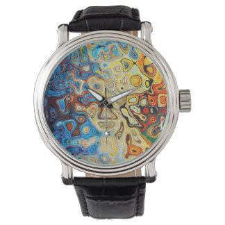 Montre Cool coloré Surreal Abstrait Psychedelic Art