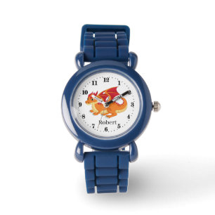 Montre cool garçons dragon amoureux ajouter nom
