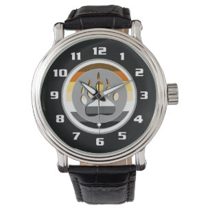 Montre Cool Gay Bear Pride Drapeau Ours Paw