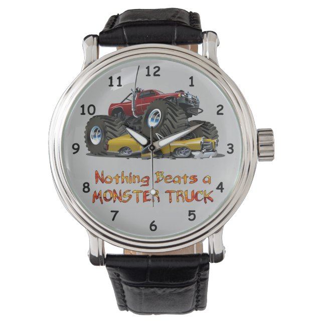 Montre Cool Monster Truck Cruser un dessin de voiture (devant)