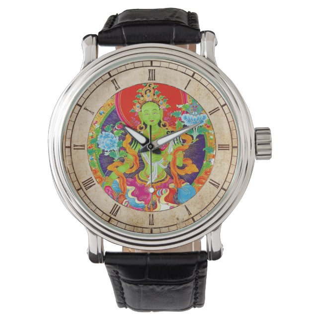 Montre Cool oriental tibetan thangka Godtattoo art (devant)