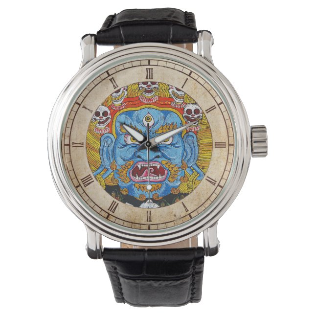 Montre Cool oriental tibetan thangka Godtattoo art (devant)