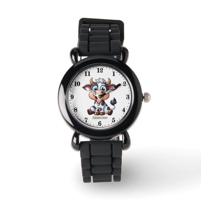 Montre Cool unisex cow ajouter nom (Recto)