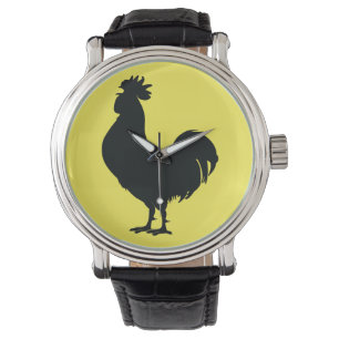 Montre Coq en Silhouette
