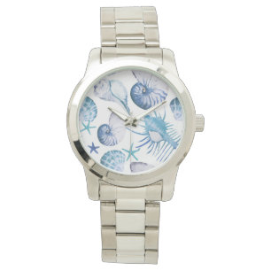 Montre Coquilles d'aquarelle