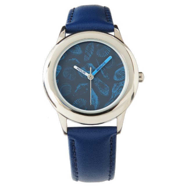 Montre Coquilles marines tropicales (devant)