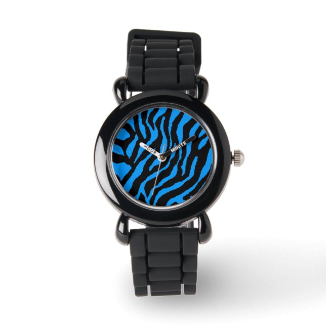 Montre Corey Tiger 80s Rayures de Tigre Rétro (Ble (Recto)