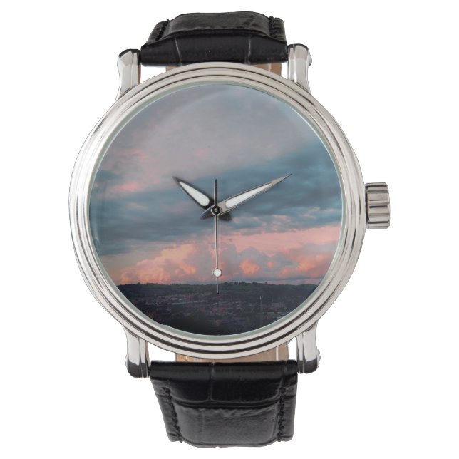 Montre Coucher de soleil majestueux au Pays de Galles (devant)