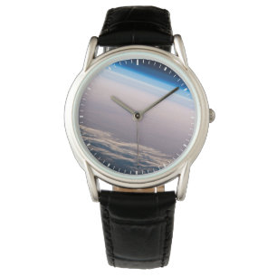 Montre Coucher De Soleil Orbital Au Large De La Côte De C