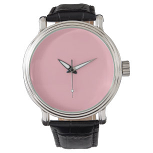 Montre Couleur unie rose rose tendance Classic Elegant