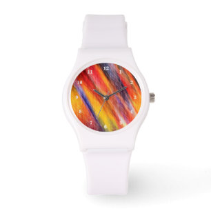 Montre Couleurs Abstraites du coucher du soleil