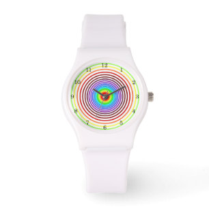 Montre Couleurs arc-en-ciel avec des cercles - Votre coul