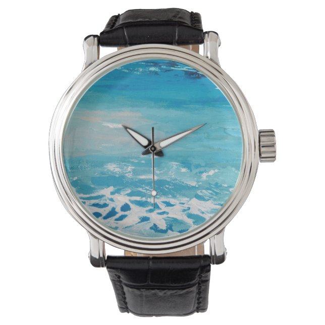 Montre Couleurs d'eau peintes (devant)