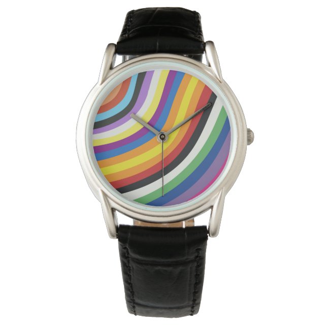 Montre Couleurs du drapeau de fierté (devant)