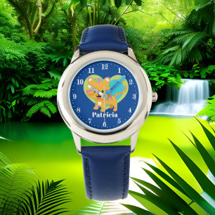 Montre Couleurs mignons tigre amour nom d'ajout