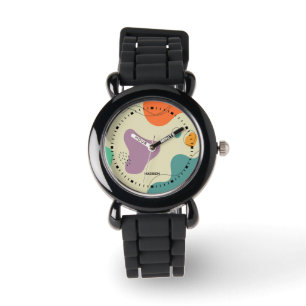 Montre Couleurs pastel formes abstraites arrière - plan m