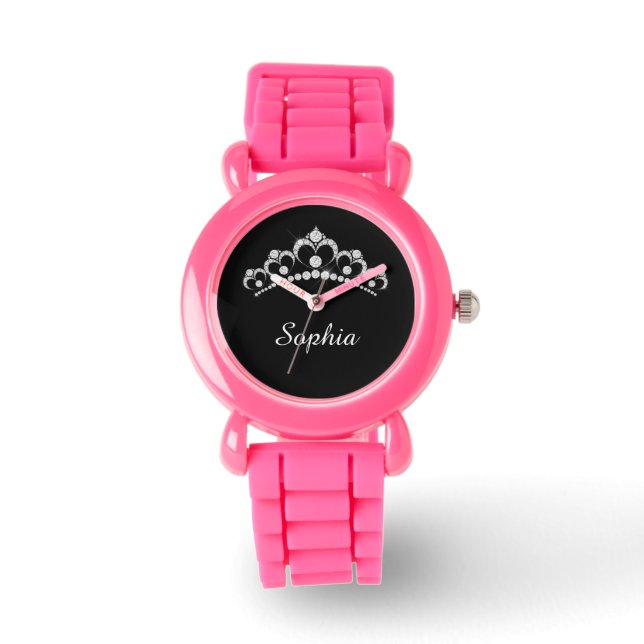 Montre Couronne diamant blanc, Nom de script do-it-yourse (Recto)