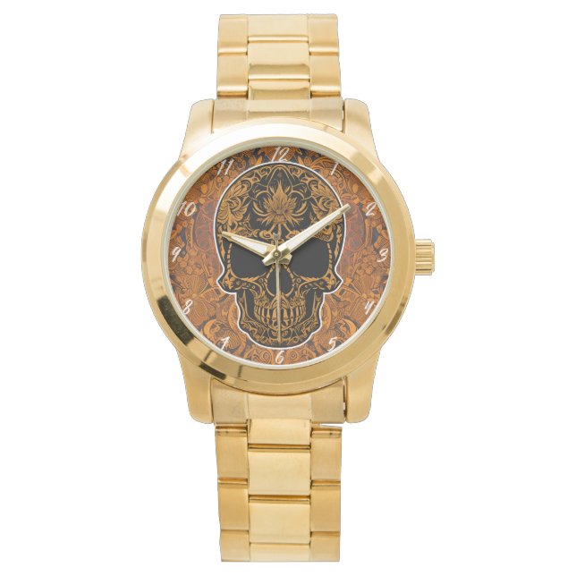 Montre Crâne à sucre - Fiesta des morts (devant)