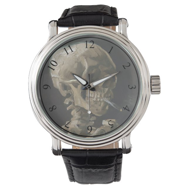 Montre Crâne avec brûler la cigarette Vincent van Gogh Ar (devant)