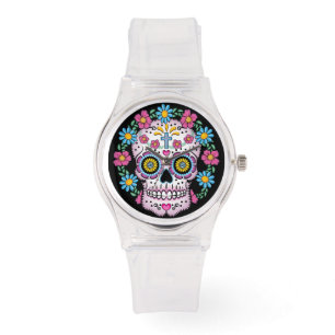 Montre Crâne de Dia de los Muertos Sugar