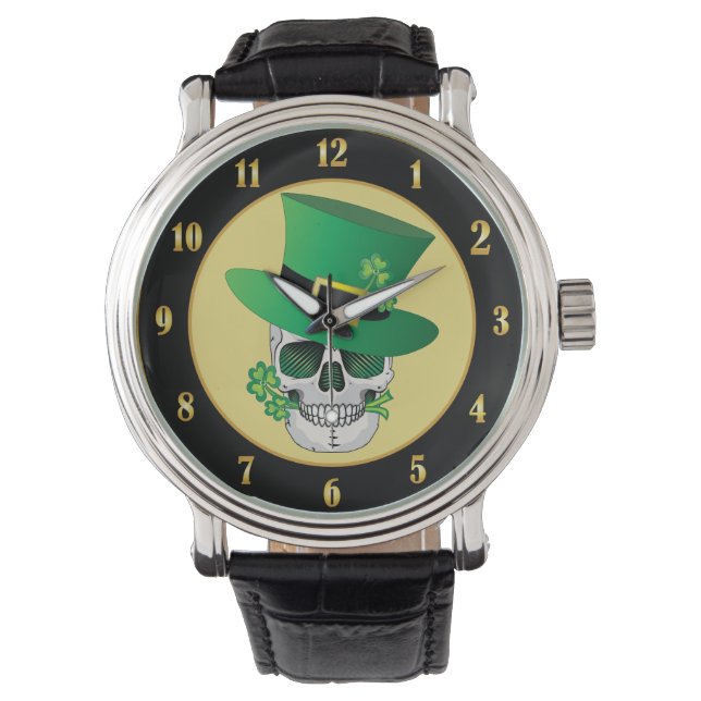Montre Crâne de Leprechaun irlandais (devant)
