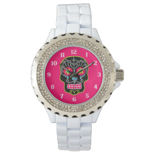 Montre Crâne de sucre noir