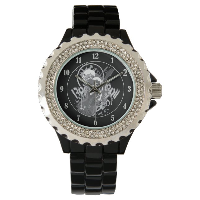 Montre Crânes de roulement de roche (devant)