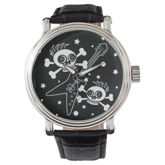 Montre Crânes de roulement de roche (devant)