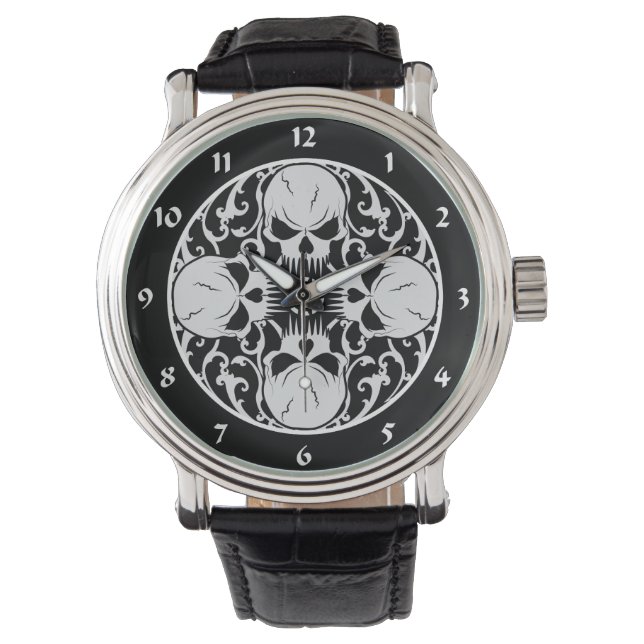 Montre Crânes méchants (devant)