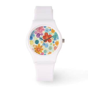 Montre Crayon Doodle Daisy Design
