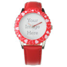 Create Your Own Kid's Adjustable Red Hearts Watch