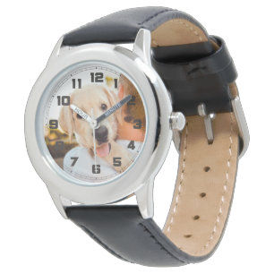 Montre Créations personnelles jolie chiot enfants regarde