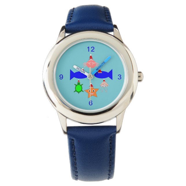 Montre Créatures de la mer de Noël (devant)