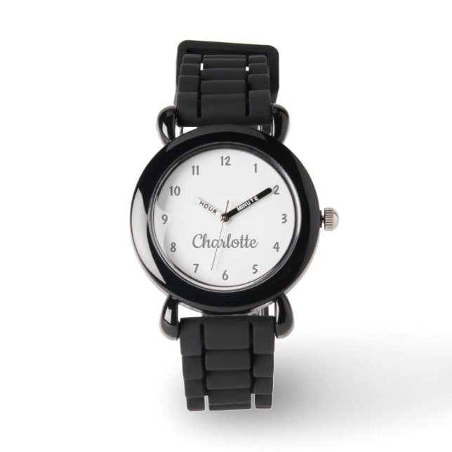 Montre Créez Votre Nom Personnalisé Filles Personnalisées (Recto)
