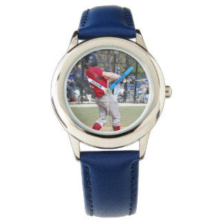 Montre Créez votre propre cadre bleu personnalisé numérot