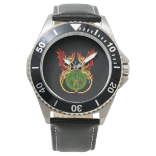 Montre Crescent Céleste Lune Et Dragons