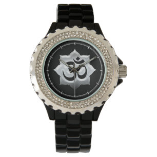 Montre Crête de yoga de spiritualité de Lotus de symbol