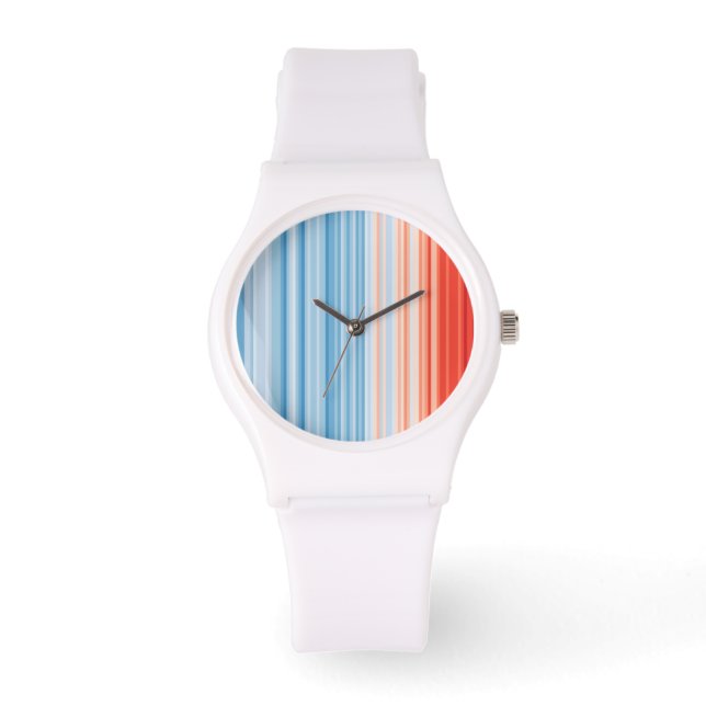 Montre Crise climatique Bandes de réchauffement (Recto)