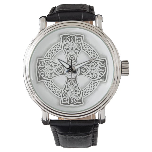 Montre Croix celtique irlandaise Vintage (devant)