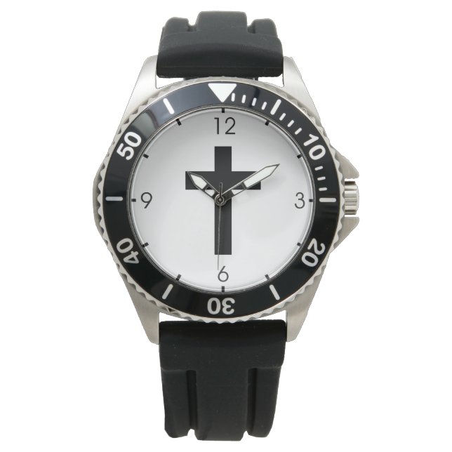 Montre Croix chrétienne (Crucifix) (devant)