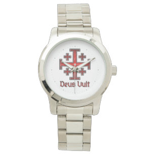 Montre Croix chrétienne de Templier de Jérusalem Chevalie