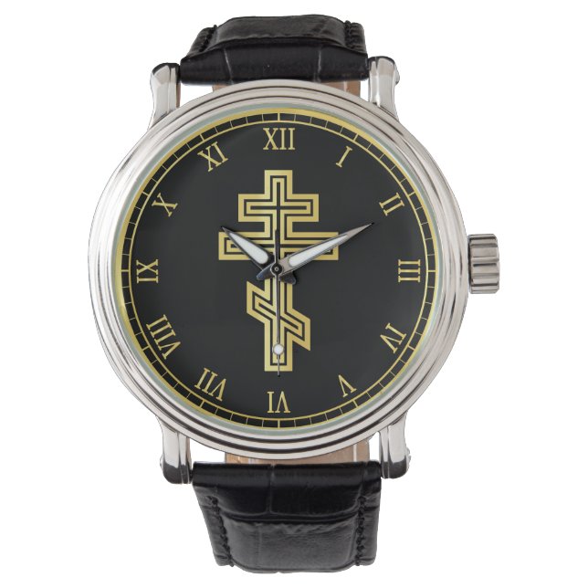Montre Croix chrétienne orthodoxe (devant)