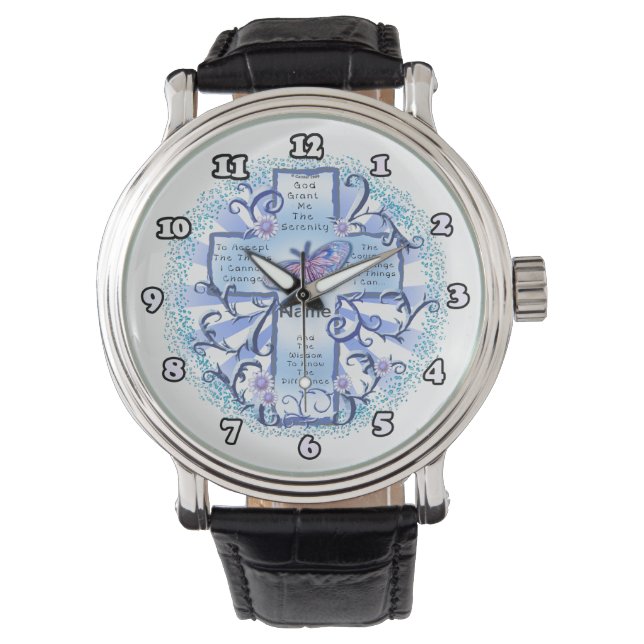 Montre Croix de Sérénité Bleue (devant)